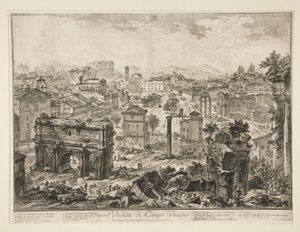 Vista del Campo Vaccino, desde Vistas de Roma