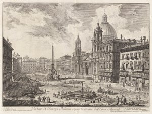 Vista de la Piazza Navona sobre las Ruinas del Circo de Domiciano, de Vedute di Roma (Vistas de Roma)
