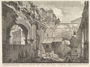 Vista interna del Atrio del Pórtico de Octavia
