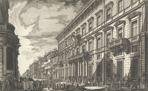 Vista a lo largo de la Via del Corso del Palazzo dell