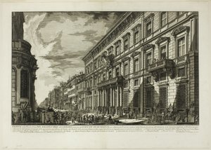 Vista a lo largo de la Via del Corso del Palazzo dell