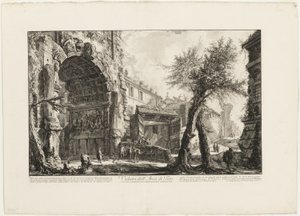 Vista del Arco de Tito, de Vedute di Roma (Vistas de Roma)