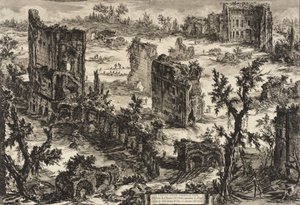Vista de los Baños de Tito, c.1775 de Giovanni Battista Piranesi