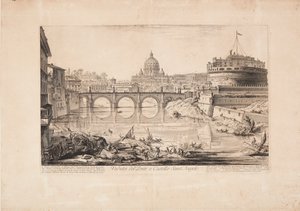 Vista del puente y del castillo de Sant