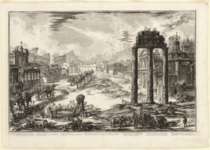 Vista del Campo Vaccino, de Vistas de Roma