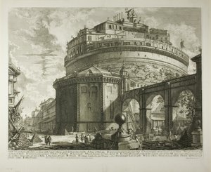 Vista del Mausoleo del Emperador Adriano (ahora llamado Castel Sant