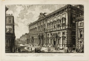 Vista del Palazzo della Consulta en el Quirinal que alberga la Secretaría Papal, de Vistas de Roma