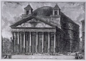 Vista del Panteón de Agripa de Giovanni Battista Piranesi