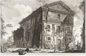 Vista del Templo de Baco, 1760-78 de Giovanni Battista Piranesi