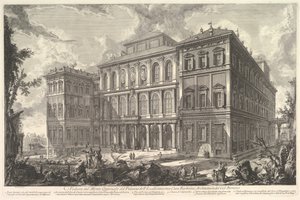 Vista del palacio de la ilustre familia Barberini en la colina Quirinal