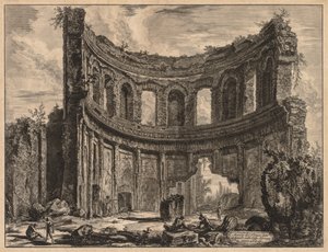 Vistas de Roma: Restos del Templo de Apolo cerca de la Villa de Adriano de Giovanni Battista Piranesi