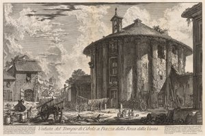 Vistas de Roma: Templo de Cibeles, 1758 de Giovanni Battista Piranesi