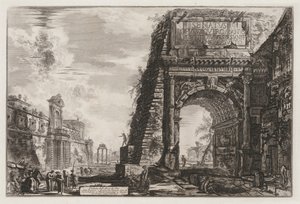 Vistas de Roma: El Arco de Tito, 1776 de Giovanni Battista Piranesi