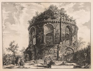 Vistas de Roma: El llamado Tempio della Tosse, cerca de Tívoli, 1763 de Giovanni Battista Piranesi