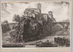 Vistas de Roma: La Isola Tiberina, 1775