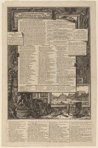Catálogo de las obras dadas hasta ahora a la luz por Gio Battista Piranesi de Giovanni Battista Piranesi and Francesco Piranesi