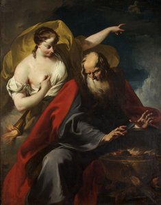 Alegoría del invierno y el verano, c.1720 de Giovanni Battista Pittoni