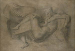 Leda y el cisne de Giovanni Battista Rosso Fiorentino