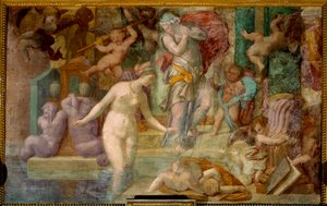 Escuela de Fontainebleau: Venus en la fuente