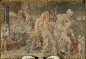 Los gemelos de Catania de Giovanni Battista Rosso Fiorentino