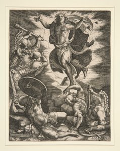 La resurrección de Giovanni Battista Scultori
