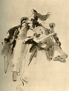 Un soldado y un anciano, mediados del siglo XVIII, 1928 de Giovanni Battista Tiepolo