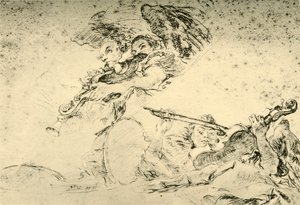 Ángeles tocando instrumentos musicales de Giovanni Battista Tiepolo