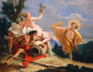 Apolo persiguiendo a Dafne de Giovanni Battista Tiepolo