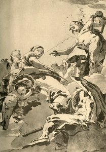 Apolo, las Musas y Cronos, c. 1730, 1928