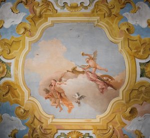 Techo de la Sala de Orlando Furioso en la Palazzina, 1757