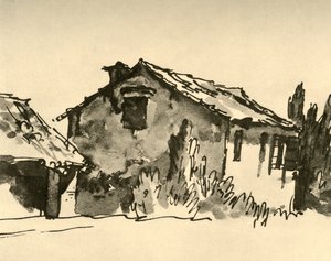 Casa de campo, mediados del siglo XVIII, 1928 de Giovanni Battista Tiepolo