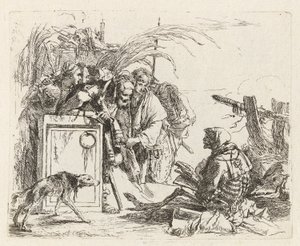 Audiencia que da la muerte, de Vari capricci (Varios Capriccios) de Giovanni Battista Tiepolo