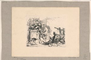 La muerte dando audiencia, de los Vari Capricci de Giovanni Battista Tiepolo