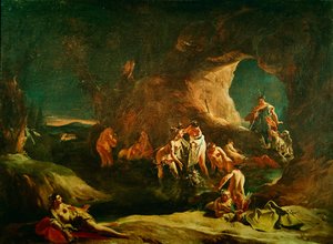 Diana y Acteón, c.1720-21 de Giovanni Battista Tiepolo