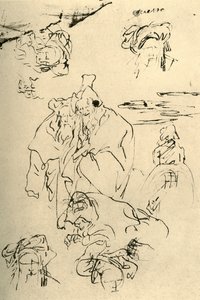 Figuras y cabezas de orientales, mediados del siglo XVIII, 1928 de Giovanni Battista Tiepolo