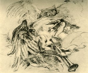 Grupo de ángeles, c1754, 1928