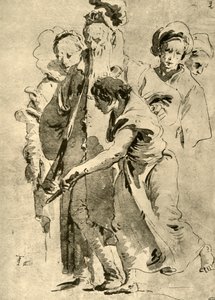 Grupo de figuras, mediados del siglo XVIII, 1928 de Giovanni Battista Tiepolo