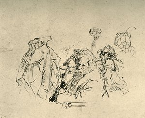 Grupo de Orientales, mediados del siglo XVIII, 1928 de Giovanni Battista Tiepolo