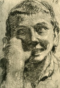 Cabeza de un niño riendo, mediados del siglo XVIII, 1928 de Giovanni Battista Tiepolo