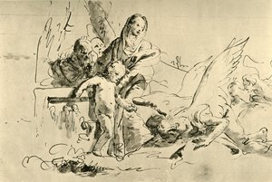 Sagrada Familia y Ángeles, mediados del siglo XVIII, 1928