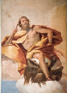Júpiter el Tronador con Águila, de la Sala de las Deidades Olímpicas en la Foresteria (Casa de Huéspedes), 1757