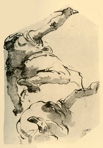 Figura arrodillada, vista desde atrás, 1743-1744, 1928 de Giovanni Battista Tiepolo