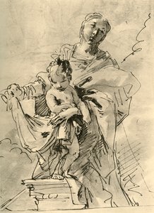 Madonna y el Niño, mediados del siglo XVIII, 1928