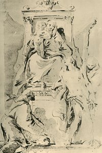 Madonna entronizada con santos, mediados del siglo XVIII, 1928