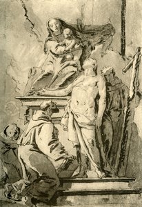 Madonna entronizada con santos de Giovanni Battista Tiepolo