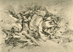Madonna en nubes rodeada de Ángeles, c1754, 1928