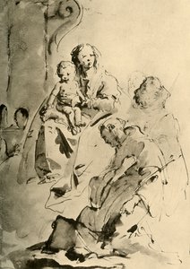 Madonna con dos santos, mediados del siglo XVIII, 1928