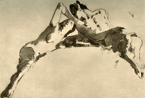 Fauno masculino y femenino, mediados del siglo XVIII, 1928 de Giovanni Battista Tiepolo