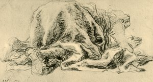 Hombre postrado en oración, 1765-1770, 1928 de Giovanni Battista Tiepolo