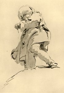 Hombre con turbante, mediados del siglo XVIII, 1928 de Giovanni Battista Tiepolo
